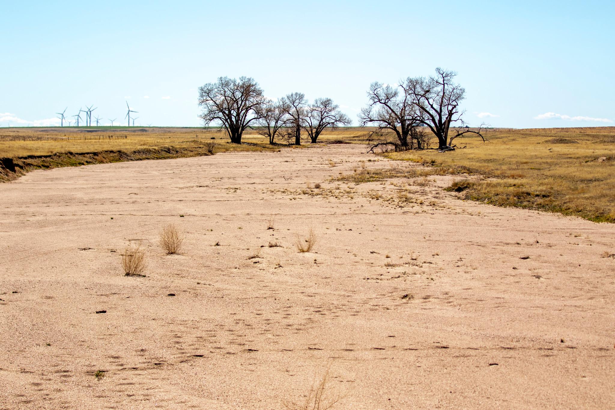 A dry creek bed in Lincoln County. April 16, 2026.