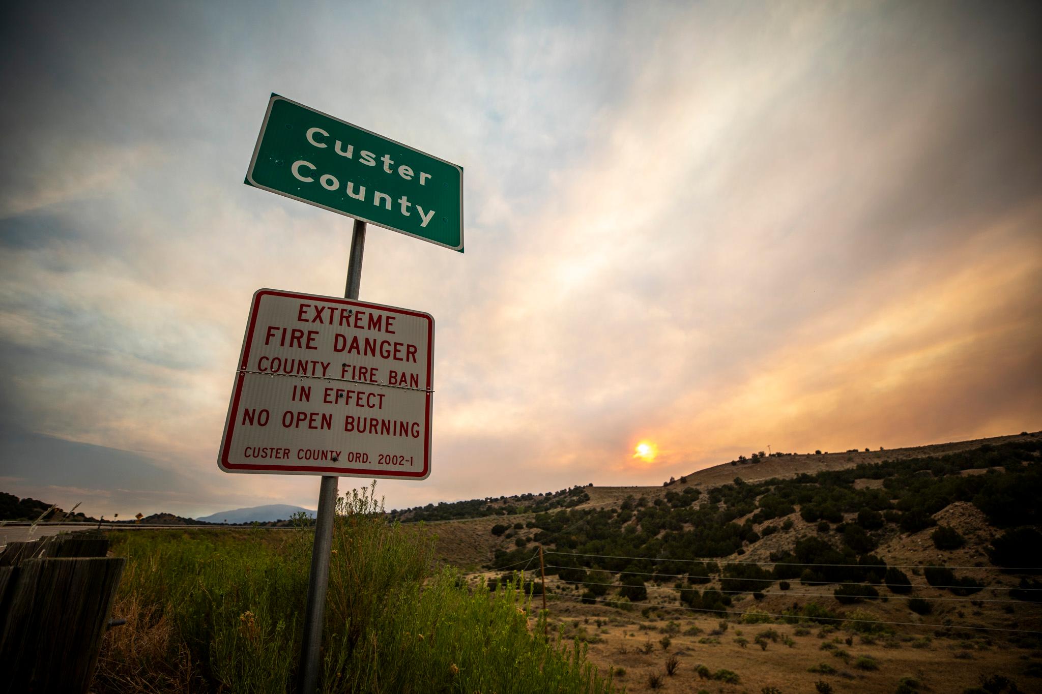 The Aspen Acres fire, west of Pueblo. July 3, 2026.
